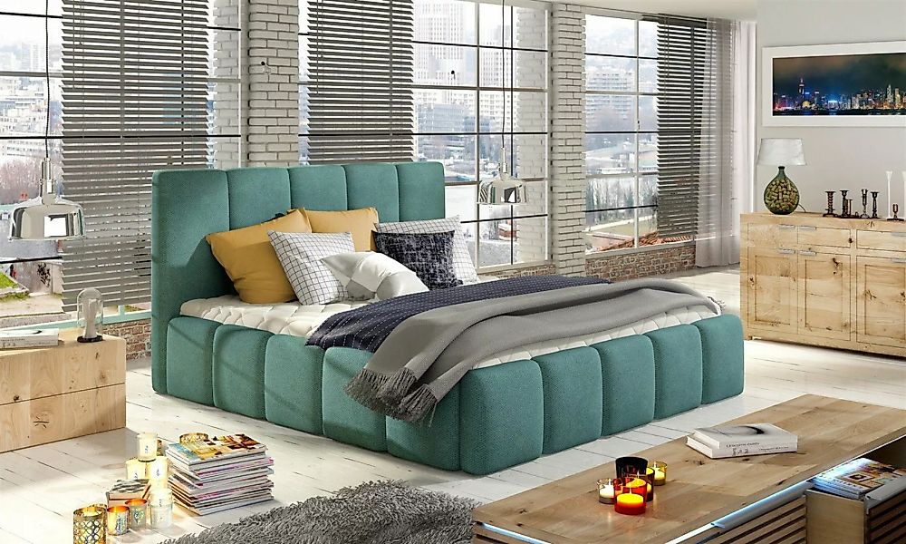 Fun Möbel Polsterbett Doppelbett VERONA (mit oder ohne Matratze), wahlweise günstig online kaufen