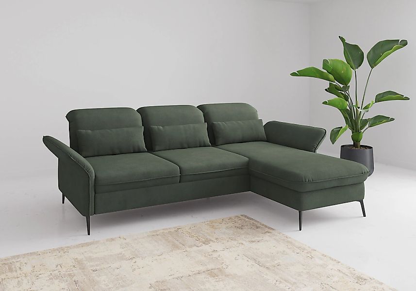 sit&more Ecksofa "Emely, inkl. Sitztiefenverstellung", wahlweise mit Bettfu günstig online kaufen