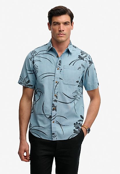 Superdry Kurzarmhemd "VINTAGE LOOM S/S SHIRT" mit sommerlich coolem Hawaii- günstig online kaufen