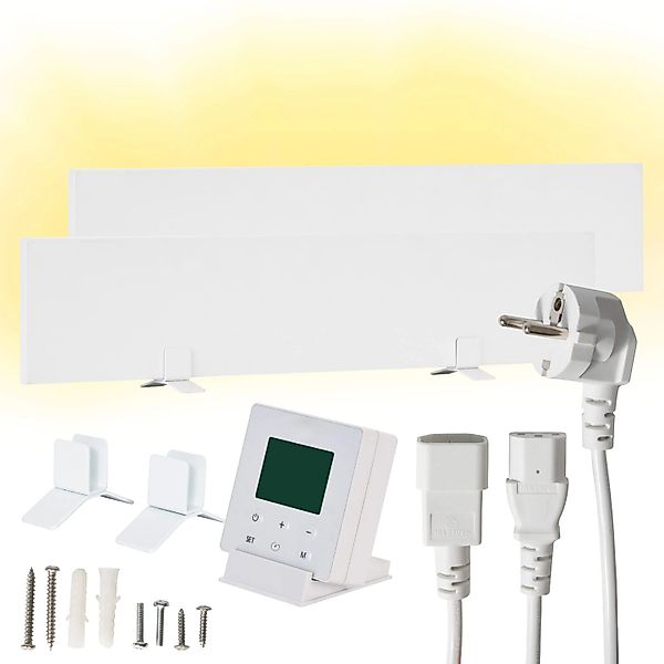 Dalsys Anti-Schimmel-Heizung 60W 12 x 60 x 1,3cm mit Smart Timer 2 Panele günstig online kaufen
