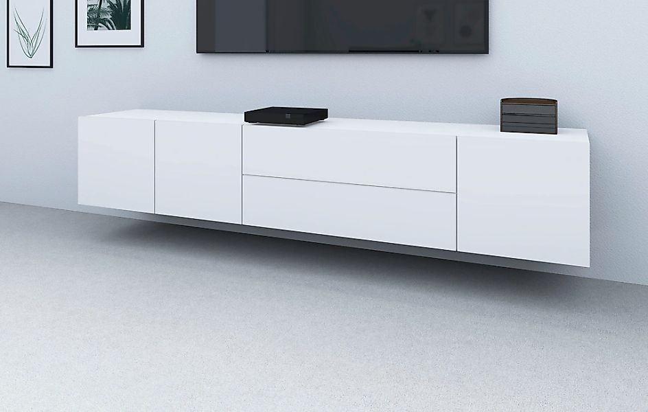 borchardt Möbel Lowboard "Sophia, TV-Schrank Breite 190 cm" 3 Türen und 2 S günstig online kaufen