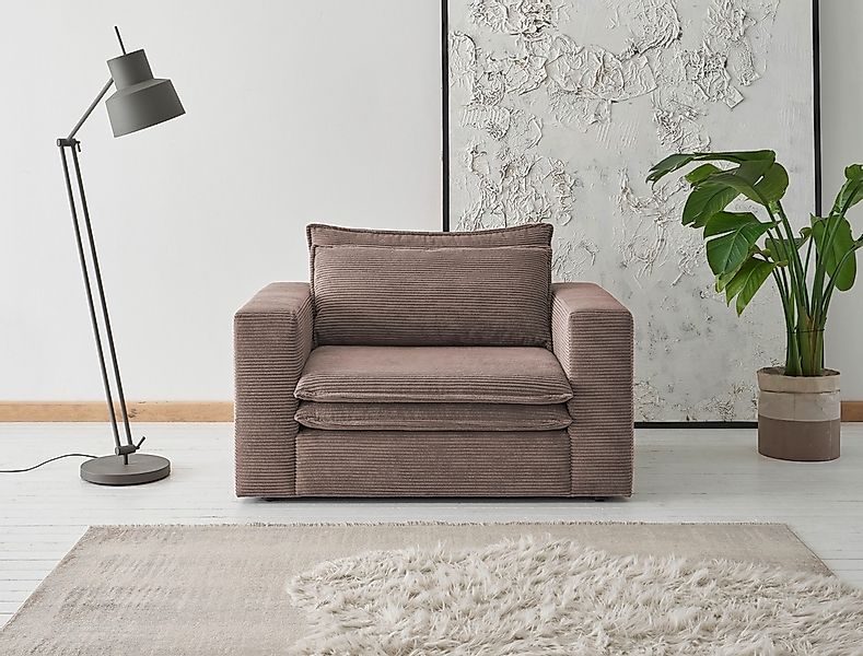 Places of Style Loveseat "PIAGGE", Hochwertiger Cord, trendiger Loveseat günstig online kaufen