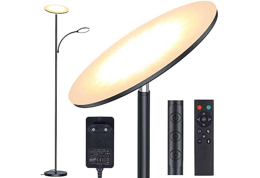 Lujasi LED Stehlampe 42W Stehlampe Wohnzimmer, 3500LM LED Deckenfluter mit günstig online kaufen