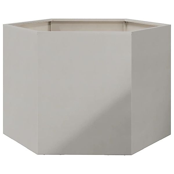 vidaXL Blumentopf Pflanzkübel Sechseckig 69x60x45 Edelstahl günstig online kaufen