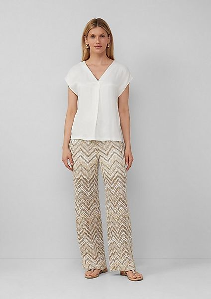 s.Oliver Chinos Hose Wide-Leg-Hose aus Strickjersey mit Futtershorts und El günstig online kaufen