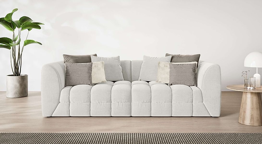 s.Oliver Big-Sofa "COBBO 3-Sitzer Design-Sofa Bubble-Optik, Maße B/T/H: 259 günstig online kaufen