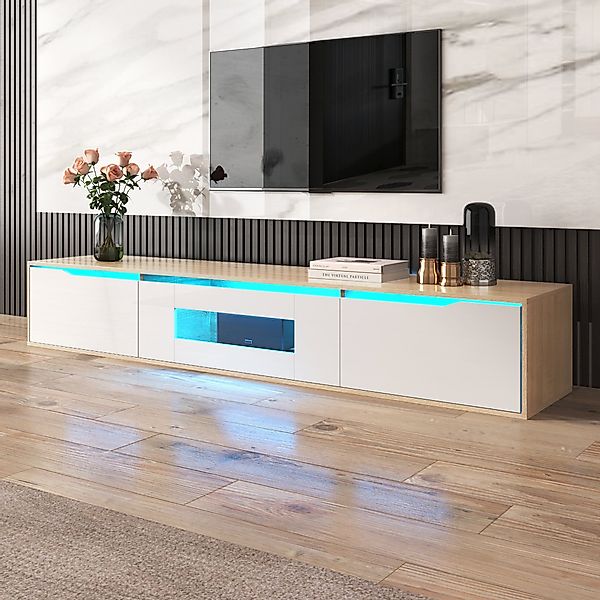 Celya TV-Schrank Hochglanz TV-Schrank mit LED-Beleuchtung günstig online kaufen