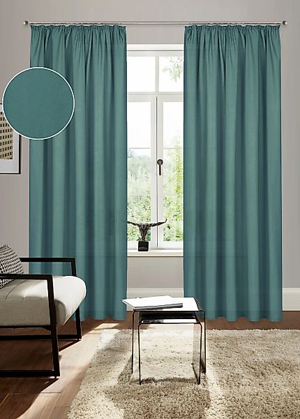 Bruno Banani Vorhang "Lagan" Kräuselband 2 Stk. tlg. 2-er Set, gewebt, Micr günstig online kaufen