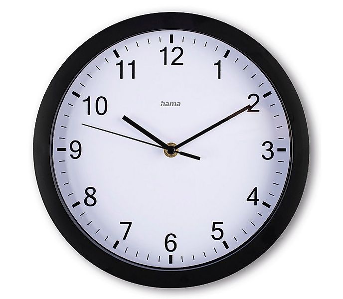 Hama Wanduhr Wanduhr "Elba", Ø 25 cm, ohne Ticken (geräuscharm) günstig online kaufen