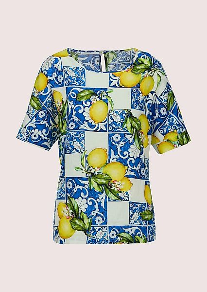 MADELEINE Kurzarmbluse "Blusenshirt Sommerbluse mit mediterranem Print" Übe günstig online kaufen