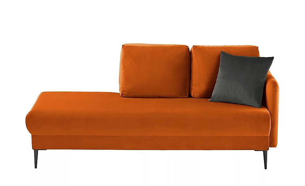 smart Ottomane  Olianna - orange - 190 cm - 90 cm - 88 cm - Polstermöbel > günstig online kaufen