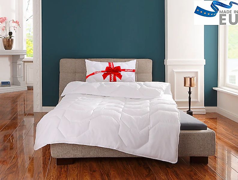 my home Microfaserbettdecke »Corella, Bettdecke 135x200 cm, mit Gratis-Kiss günstig online kaufen