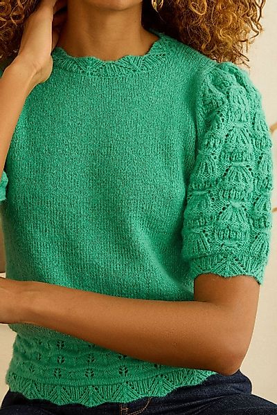 Love & Roses Strickpullover Love & Roses Kurzarm-Strickpullover, Kurzgröße günstig online kaufen