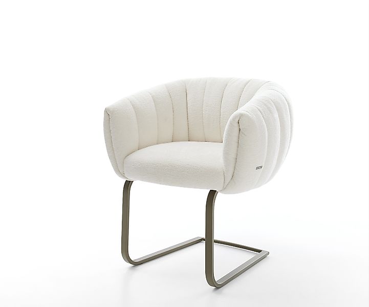 Freischwinger Jada-Flex Bouclé Soft Beige Freischwinger flach Effektfinish günstig online kaufen