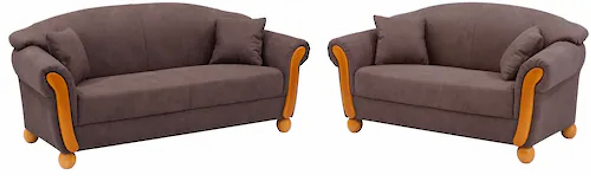 Home affaire 3-Sitzer "Milano" 2-Sitzer und 3-Sitzer, incl. Zierkissen günstig online kaufen