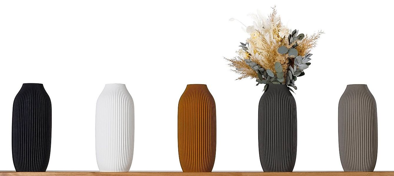 3D Vase Dekovase Stella L 30cm Nachhaltige Deko Vase Pampasgras Trockenblum günstig online kaufen