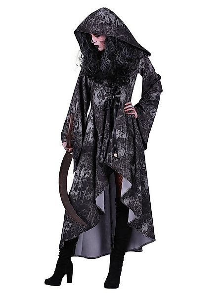 thetru Kostüm Skelett Sensenfrau Kleid Fasching Karneval Kostüm, Asymmetris günstig online kaufen