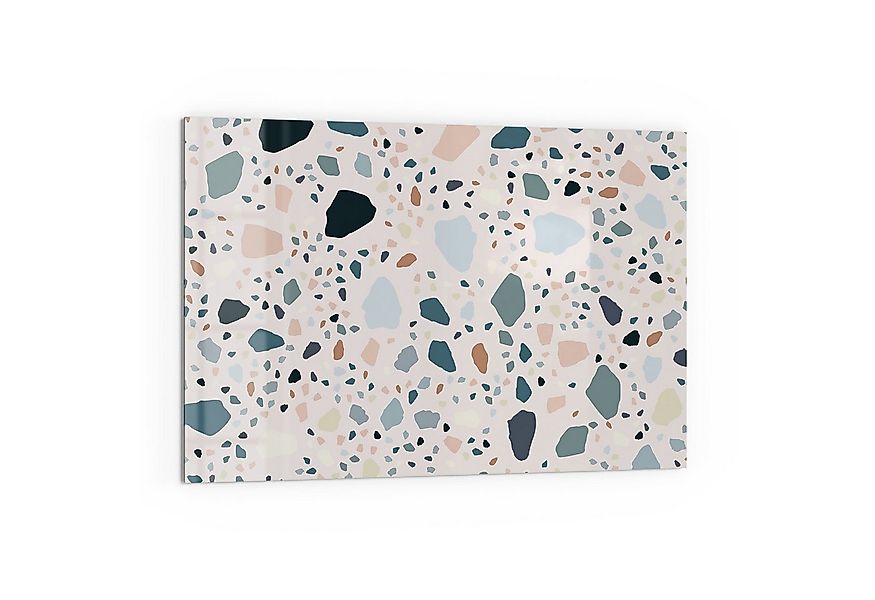 DEQORI Küchenrückwand 'Moderne Terrazzo', Glas Spritzschutz Badrückwand Her günstig online kaufen