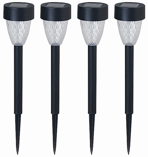 LUXFORM Gartenleuchte »Solar-Gartenlampe Montpellier - 4 Stück«, Leuchtmitt günstig online kaufen