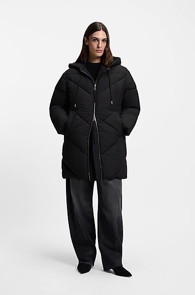 BOSS ORANGE Steppmantel "Piapolly Premium Damenmode" mit Kapuze, Chevron-St günstig online kaufen