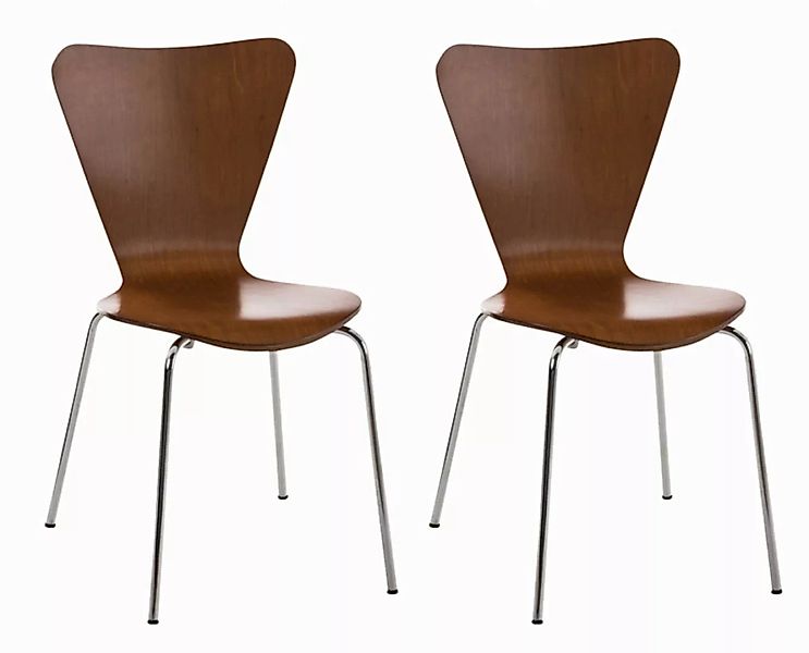 2er Set Esszimmerstuhl Calisto Braun günstig online kaufen