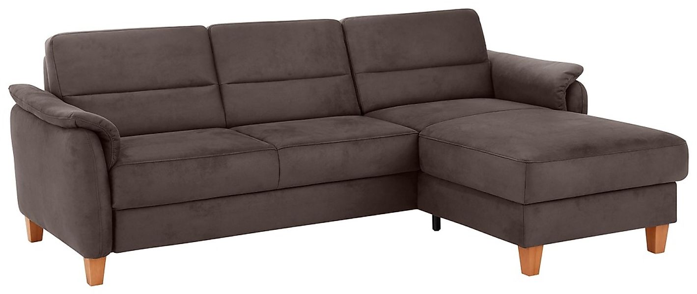 Home affaire Ecksofa »Palmera L-Form«, Federkern, wahlweise mit Bettfunktio günstig online kaufen