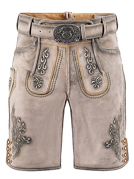 FUCHS Trachtenlederhose Lederhose kurz Norbert schnee günstig online kaufen