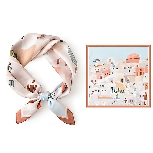Coonoor Seidentuch Seidentuch Stirnband Quadratischer Haar-Bandanas-Schal günstig online kaufen