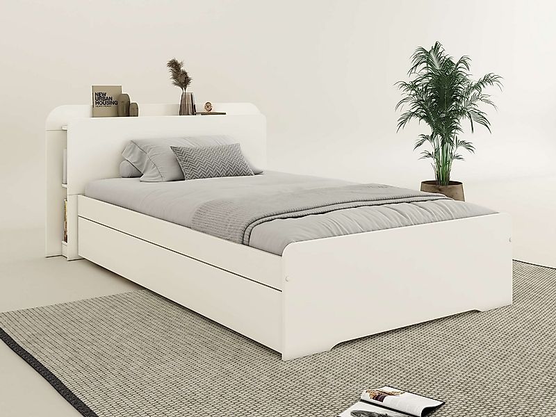 OTTO home Bett Ismund, Stauraum im Kofteil, Stauraumbett, inklusive Lattenr günstig online kaufen