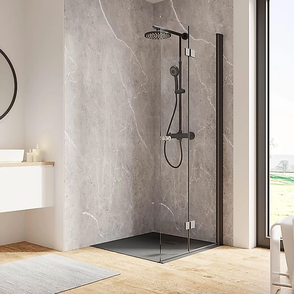 Schulte Duschkabine Walk In Drehfalttür Garant 2.0 Rechts 120x200 cm Mattsc günstig online kaufen