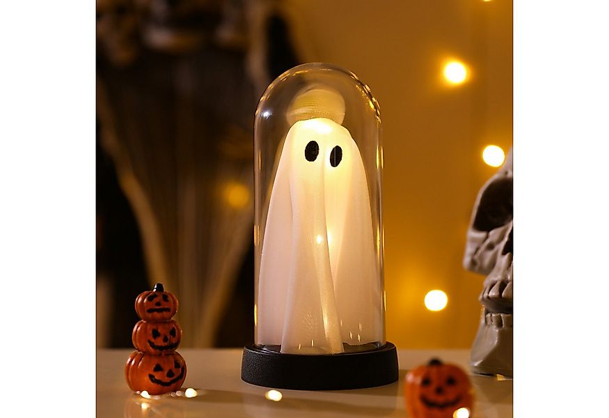 Jibenhome LED Dekofigur LED Geisterlampe in Glas, Halloween Deko Nachtlicht günstig online kaufen