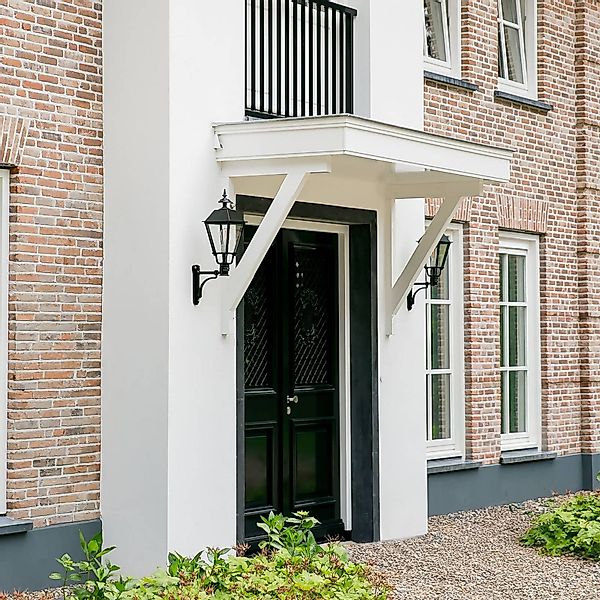 Außenwandleuchte Bergen, grün, Höhe 80 cm, Metall, IP44 günstig online kaufen