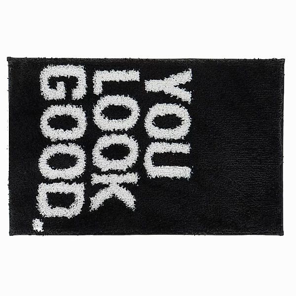 Teppich Dkd Home Decor You Look Good Schwarz Mikrofaser (50 X 80 X 80 Cm) günstig online kaufen