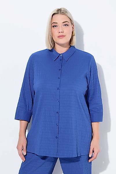Ulla Popken Hemdbluse Bluse Bubble-Qualität Hemdkragen günstig online kaufen