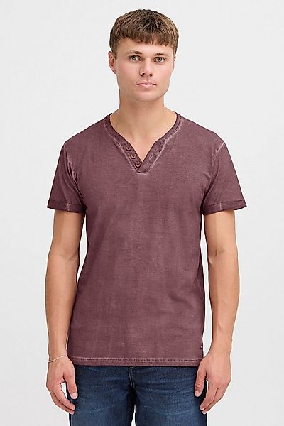 !Solid Rundhalsshirt SDTino Kurzarmshirt mit Knopfleiste günstig online kaufen