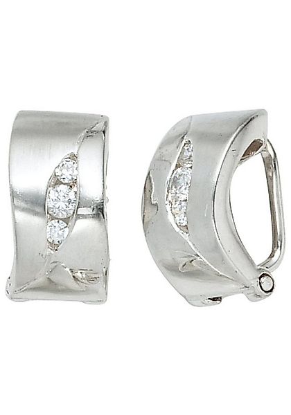 JOBO Paar Ohrclips, 925 Silber mit Zirkonia günstig online kaufen