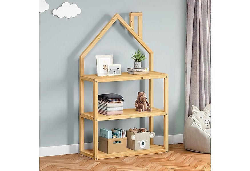 IDIMEX Kinderregal LENISE, Kinderzimmer Bücherregal in Hausform aus Massivh günstig online kaufen