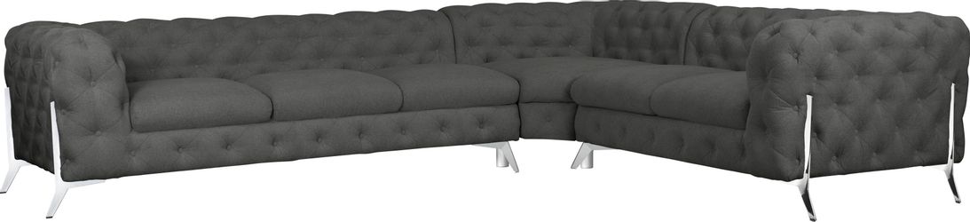 Leonique Chesterfield-Sofa "Amaury L-Form" großes Ecksofa, Chesterfield-Opt günstig online kaufen