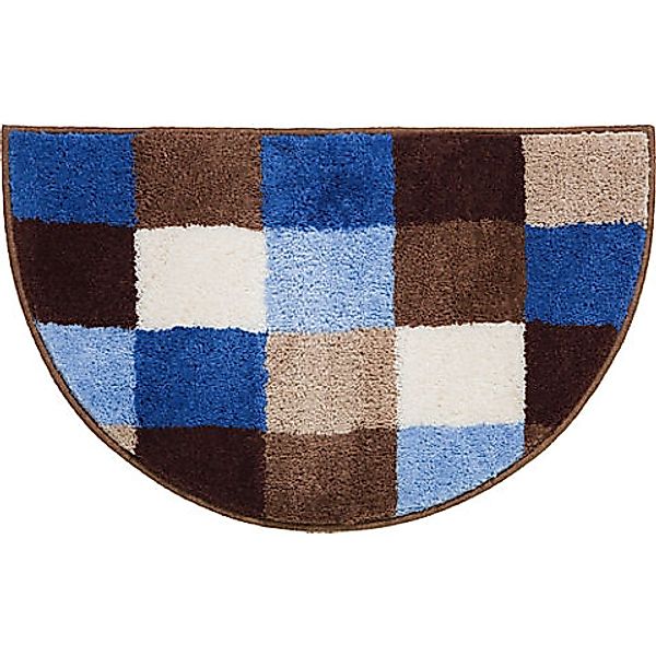 Erwin Müller Duschmatte Duschvorlage "Kreta" halbrund, Höhe 20 mm, Karo günstig online kaufen