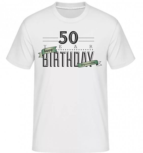 50 Birthday Sign · Shirtinator Männer T-Shirt günstig online kaufen