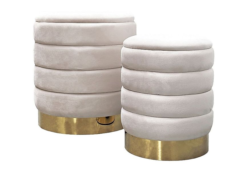 Lookway Hocker MIRELLE Pouf-Set – Elegante Sitzgelegenheit mit praktischem günstig online kaufen