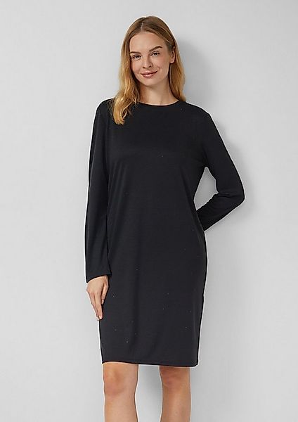 s.Oliver Minikleid Kleid Fließendes Jersey-Kleid mit Schmucksteinen günstig online kaufen