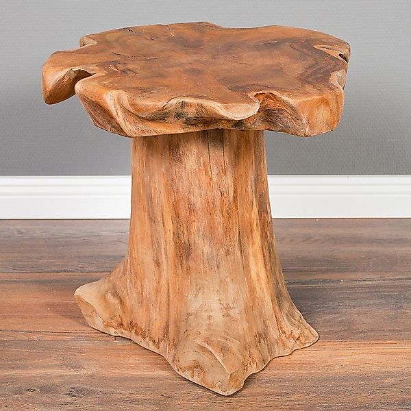 LebensWohnArt Beistelltisch Massivholz Teak Beistelltisch MELAYA günstig online kaufen