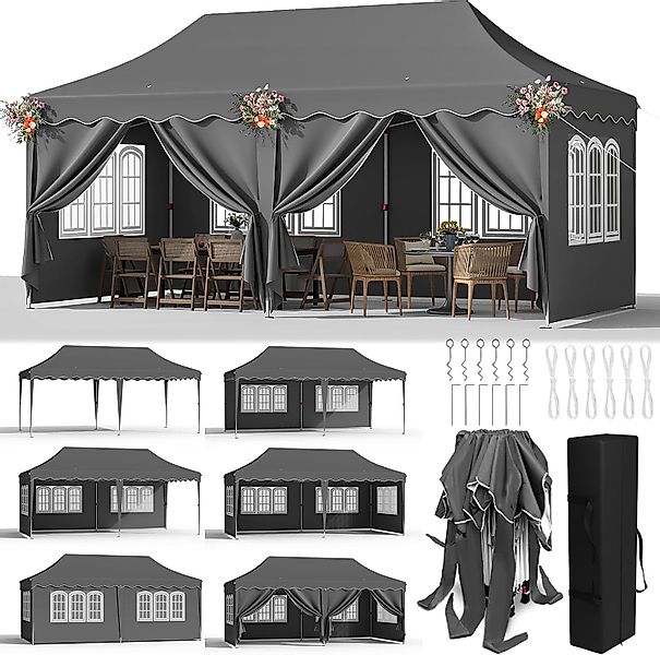 TLGREEN Faltpavillon 3x6 Pavillon Wasserdicht Stabil, günstig online kaufen