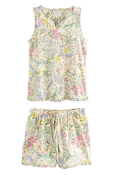 Next Pyjama Schlafanzug mit strukturiertem Trägertop günstig online kaufen