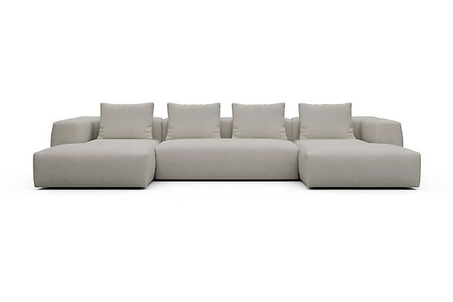 moebelfaktor Wohnlandschaft Fred mit 2-Sitzer und Chaiselongue beidseitig, günstig online kaufen