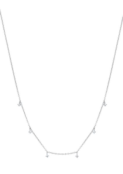 Hey Happiness Silberkette Kristall Anhänger, 18K günstig online kaufen