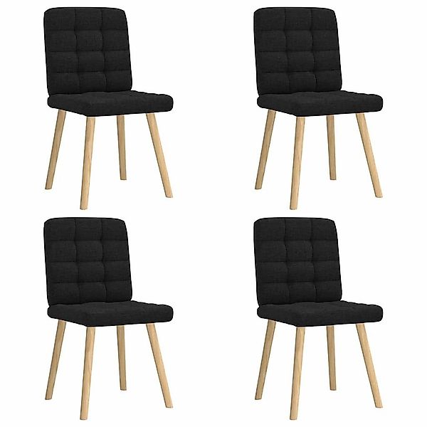 vidaXL Esszimmerstuhl Esszimmerstühle 4 Stk. Schwarz günstig online kaufen