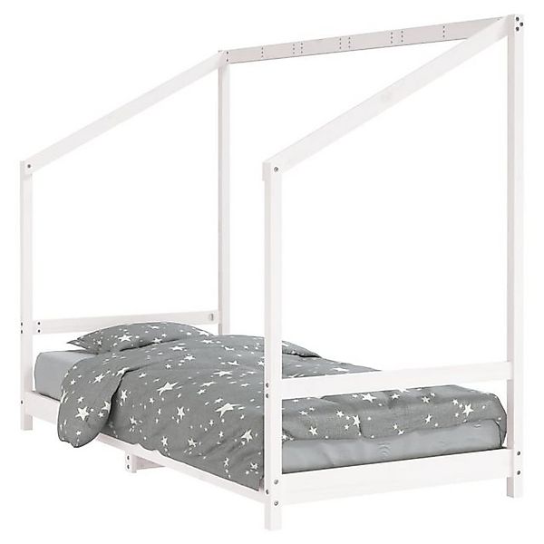 vidaXL Kinderbett, Jugendbett Weiß 90x190 cm Massivholz Kiefer günstig online kaufen