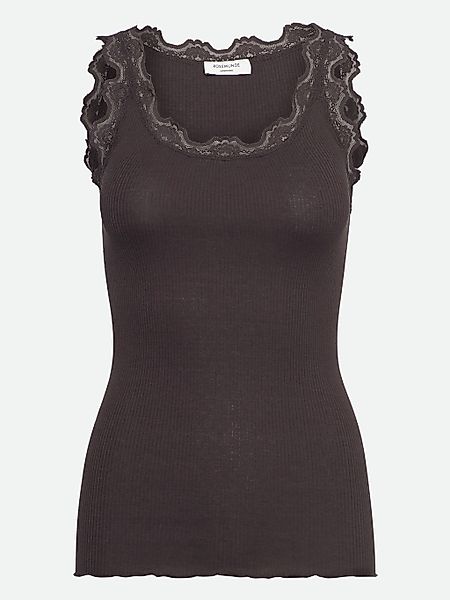 rosemunde Spitzentop "Babette Silk Top" Vintage-Spitzenbesatz, mit Rundhals günstig online kaufen